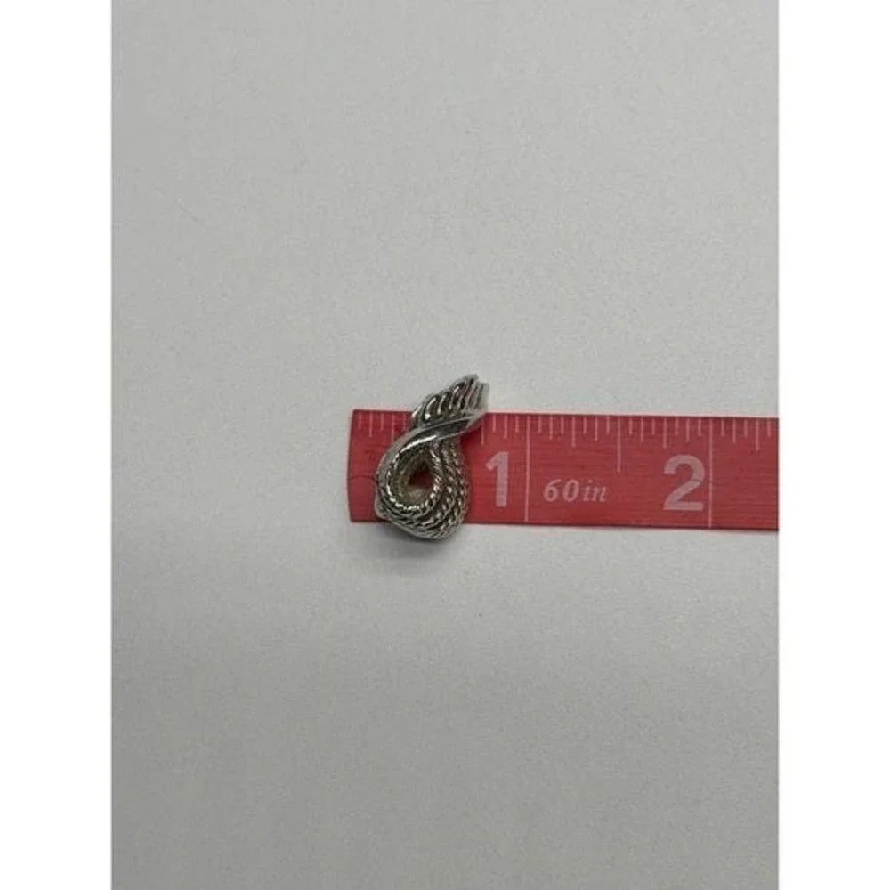 Monet Silver Tone Twisted Rope Clip‎ On Earrings Vintage Dangle Earrings
